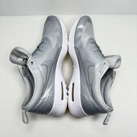 Nike Air Max Thea Metallic Silver Gray 820244-003 Size 7Y Youth / Women’s 8.5 - Picture 8 of 10